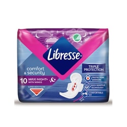 Higiēniskās paketes Maxi Night, Libresse, 10gab