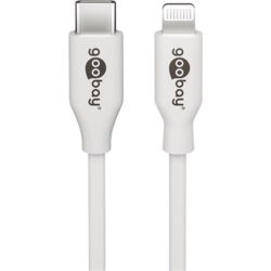 USB kabelis Goobay USB-C - Lightning, PD 27W, 2m, balts