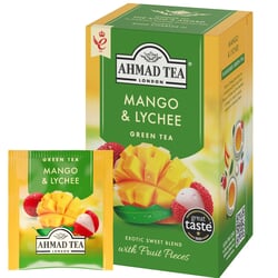 Zaļā tēja Ahmad, Mango & Lychee, 20 gab.