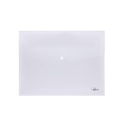 Mape ar podziņu A4, caurspīdīga, 20 mm, Forpus