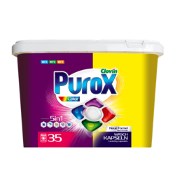 Veļas mazgāšanas kapsulas Purox, Color, 35 gab.