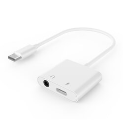 Audio adapteris Gembird USB-C - 3.5mm, USB-C, 10cm, balts