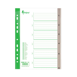 Dokumentu atdalītāji, 1-6, A4+, Forpus