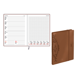 Plānotājs Quadro Trend, Coffee bronze, mākslīgā āda (20370725)