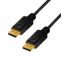 Video kabelis Logilink DisplayPort -DisplayPort 1.4, 1m, melns