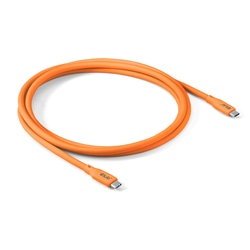 USB kabelis Club3D USB-C - USB-C, 4 Gen2x2, PD 240W, 4K60Hz, 2m, oranzš