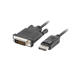 Video kabelis Lanberg DisplayPort 1.2 - DVI-D (24+1), 1.8m, melns