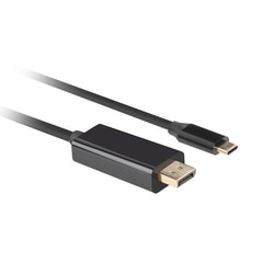 Video kabelis Lanberg USB-C 3.2 Gen 2 - DisplayPort 1.2, 3m, melns