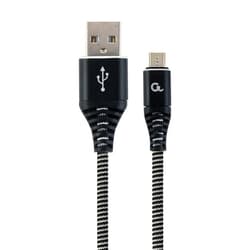 USB kabelis Gembird USB-A - Micro USB, 2.0, 2.1A, 1m, melns