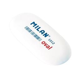 Dzēšgumija Milan 1012, 62x28x13mm, ovāla, balta