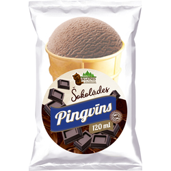 Saldējums Pingvīns, šokolādes plombīrs, Līgatnes, 120ml