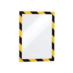 Rāmis A4, pašlīpošs ar magnētisku aizdari, 2gab., dzeltens/melns, Durable Duraframe Security