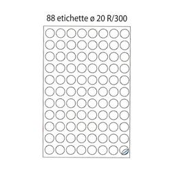 Uzlīmes apaļas MARKIN diametrs 20mm, 100 loksnes