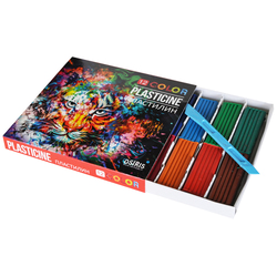 Plastilīns 12 krāsas, Osiris 240g