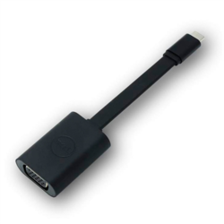 Video adapteris Dell USB-C - VGA, melns