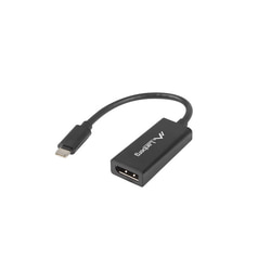 Video adapteris Lanberg USB-C 3.1 Gen 1 - DisplayPort, 15cm, melns