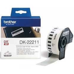 Marķēšanas lente Brother DK-22211, 29mmx15.24m, līmplēve