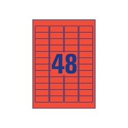 Krāsainas, noņemamas uzlīmes 45.7 x 21.2 mm, Avery Zweckform