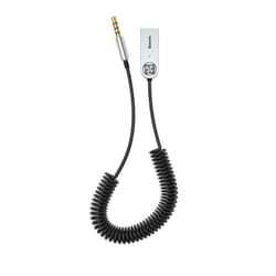 Audio uztvērējs Baseus USB-A - 3.5mm, Bluetooth 5.0, 1.2m, melns