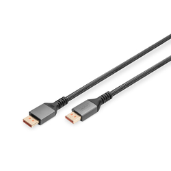 Video kabelis Digitus DisplayPort - DisplayPort 2.1, 1m, melns