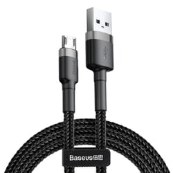 USB kabelis Baseus USB-A  - Micro USB, 2.0, 1.5A, 2m, melns