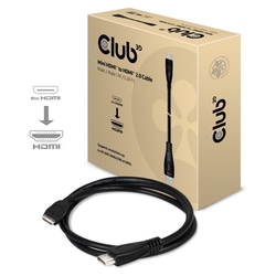 Video kabelis Club 3D Mini HDMI - HDMI 2.0, 1m, melns