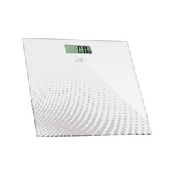 Ķermeņa svari Lafe, max 150 kg, balti/ar grafiku