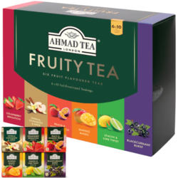 Tēja Ahmad, augļu, fruity tea, folija konvertos, 60 gab.
