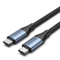 USB kabelis Vention USB-C - USB-C, USB4, PD 240W, 8K60Hz, 1m, pelēks