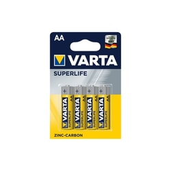 Baterijas Varta Superlife AA, 4gab./iep.