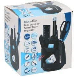 Galda organizators ar 12  piederumiem, melns