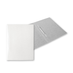 Dokumentu mape ar ātršuvēju, A4, kartona, 300 g/m2, baltā krāsā