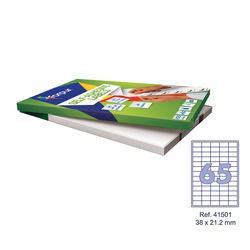 Uzlīmes aploksnēm, 38x21.2 mm, baltas, Forpus, 100 loksnes