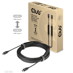 USB kabelis Club3D USB-C - USB-C, 3.2 Gen 2, PD 60W, 8K60Hz, 5m, melns
