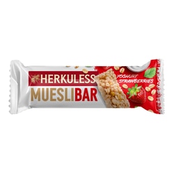 Musli batoniņš Herkuless, ar zemenēm un jogurtu, 25g