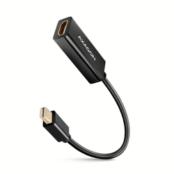 Video adapteris Axagon Mini DisplayPort 1.2 - HDMI 1.4b, 18cm, balts