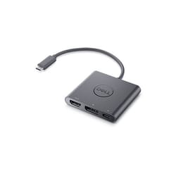 Video adapteris Dell USB-C 3.2 Gen 2 - DisplayPort, HDMI, Power Pass Through, 18cm, melns