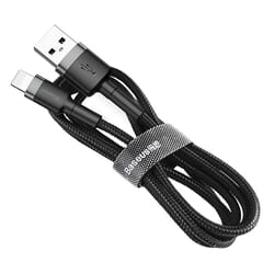 USB kabelis Baseus USB-A - Lightning, 2.4A, 3m, melns