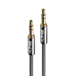 Audio kabelis Lindy 3.5mm - 3.5mm, 10m, pelēks