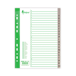 Dokumentu atdalītāji, A-Z, Maxi A4+ (245x297mm), Forpus