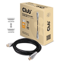 Video kabelis Club3D HDMI - HDMI 2.0, ar Ethernet, 3m, melns