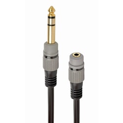 Audio adapteris Gembird 3.5mm - 6.35mm, 20cm, melns