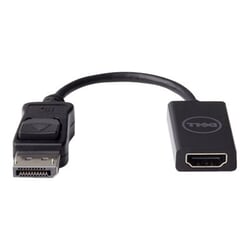 Video adapteris Dell DisplayPort 1.2 - HDMI 2.0, 20cm, melns