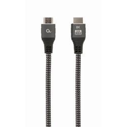 Video kabelis Gembird HDMI-HDMI 2.1, ar Ethernet, 1m, pelēks