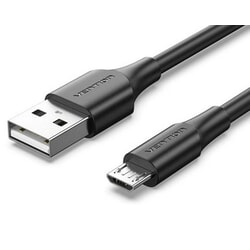 USB kabelis Vention USB-A - Micro USB, 2.0, 2A, 2m, melns