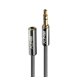 Audio kabelis Lindy 3.5mm - 3.5mm, pagarinātājs, 3m, pelēks