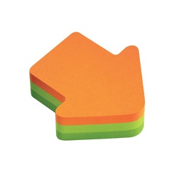 Līmlapiņas, bultas formā, 3 krāsas, 225 lp., Post-It