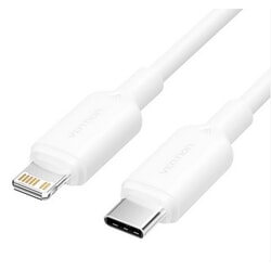 USB kabelis Vention USB-C - Lightning, 3A, 2m, balts
