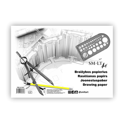 Rasēšanas albums A4, 10 lapas, 160g/m², SMLT