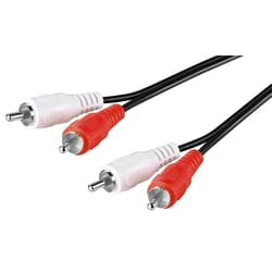 Audio kabelis Goobay 2xRCA - 2xRCA, 5m, melns